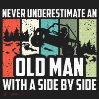 Never Underestimate An Old Man With A Side By Side UTV Golf Towel thumb 3