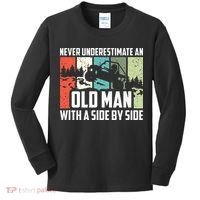 Never Underestimate An Old Man With A Side By Side UTV Kids Long Sleeve Shirt thumb 0