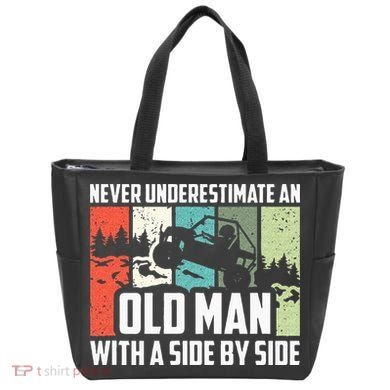 Never Underestimate An Old Man With A Side By Side UTV Tote Bag