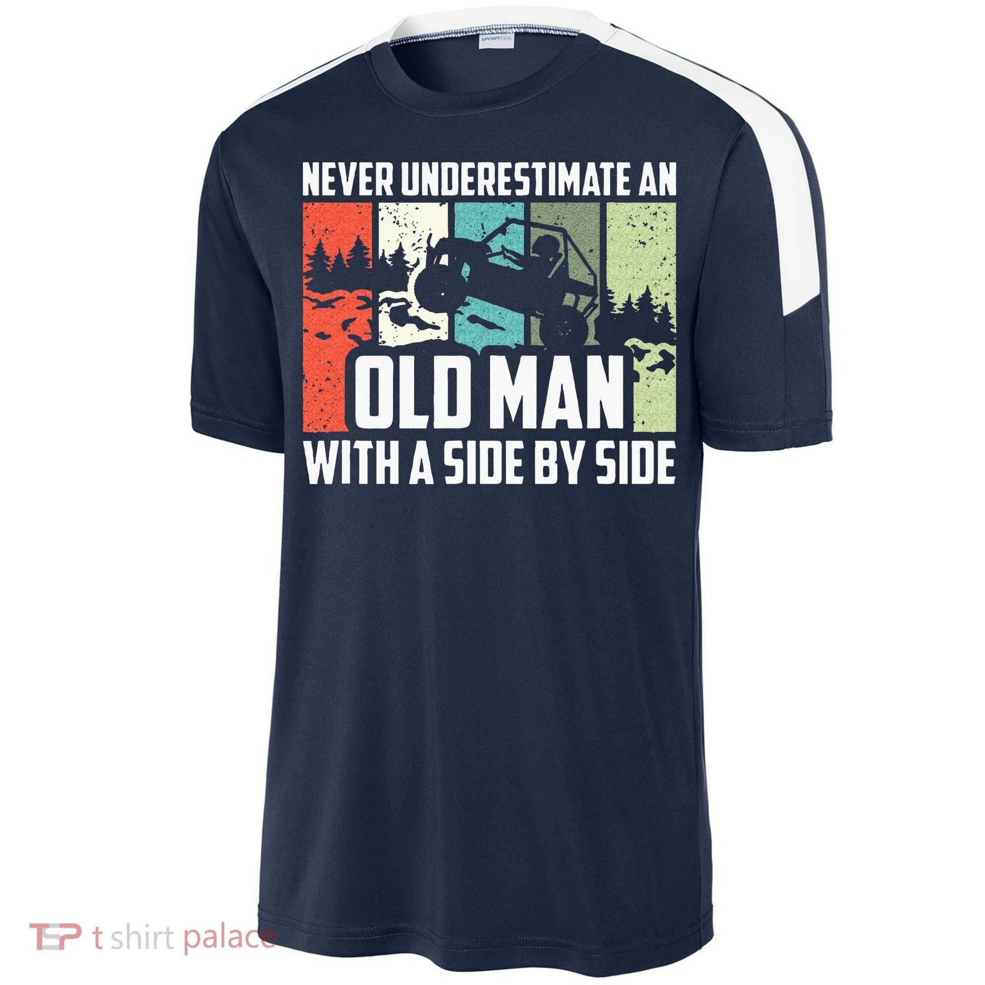 Never Underestimate An Old Man With A Side By Side UTV Soccer Jersey