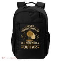 Never Underestimate An Old Man With A Guitar Acoustic Player Backpack thumb 0