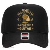 Never Underestimate An Old Man With A Guitar Acoustic Player Hat thumb 0