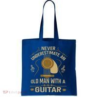 Never Underestimate An Old Man With A Guitar Acoustic Player Tote Bag thumb 0