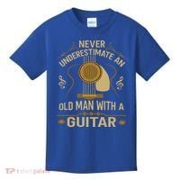 Never Underestimate An Old Man With A Guitar Acoustic Player Kids T-Shirt thumb 0