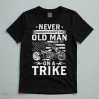Never Underestimate An Old Man On A Trike Trike Triker T-Shirt thumb 5