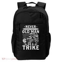 Never Underestimate An Old Man On A Trike Trike Triker Backpack thumb 0
