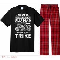 Never Underestimate An Old Man On A Trike Trike Triker Pajama Set thumb 0