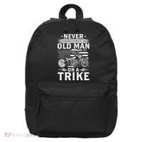 Never Underestimate An Old Man On A Trike Trike Triker 16 in Basic Backpack thumb 0