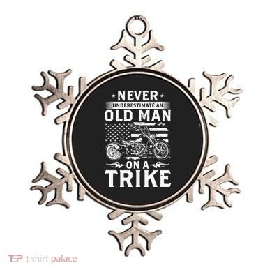 Never Underestimate An Old Man On A Trike Trike Triker Ornament