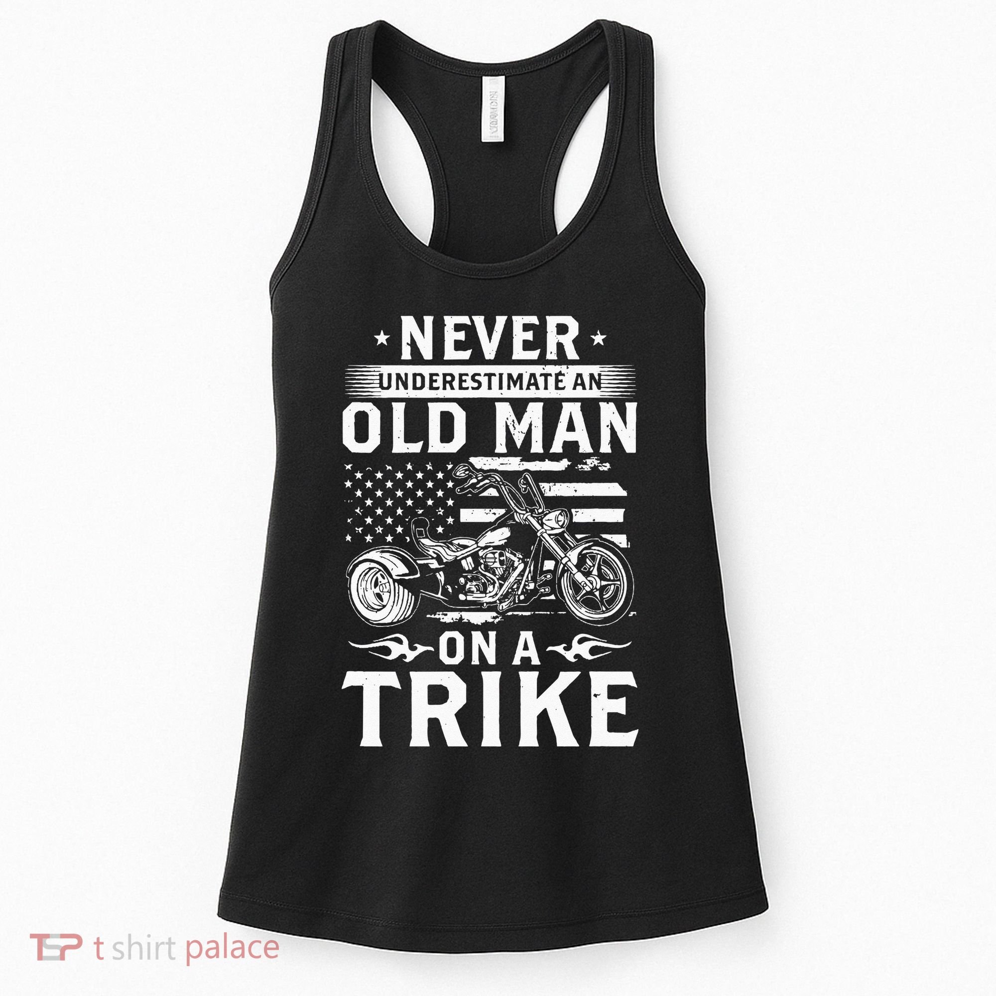 Never Underestimate An Old Man On A Trike Trike Triker Women's Tank Top