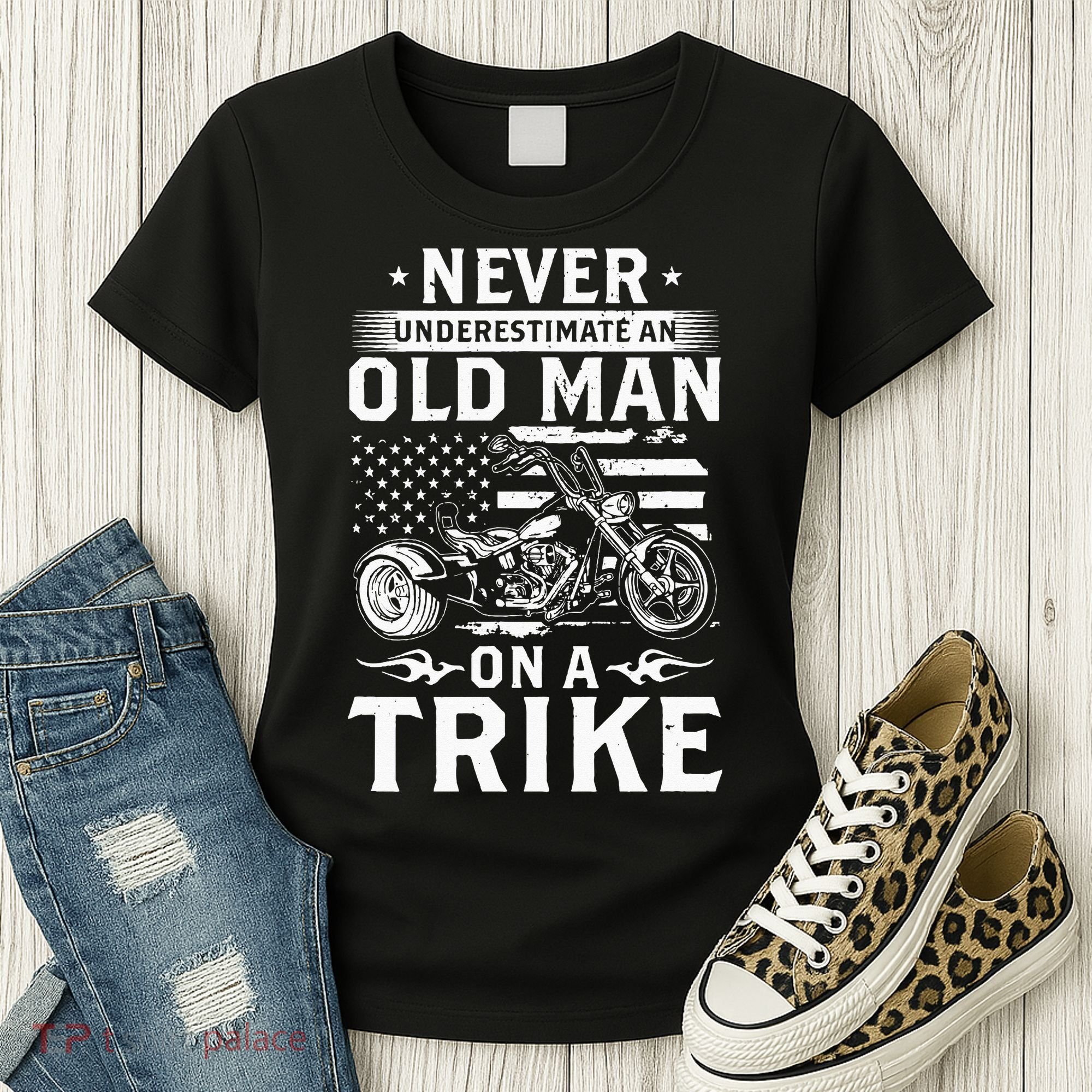 Never Underestimate An Old Man On A Trike Trike Triker Women's T-Shirt