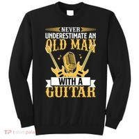 Never Underestimate An Old Man With A Guitar Guitarist  Sweatshirt thumb 0