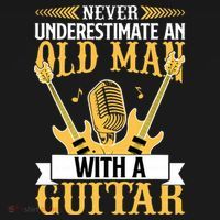 Never Underestimate An Old Man With A Guitar Guitarist  Women's Hoodie thumb 2