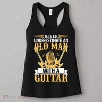 Never Underestimate An Old Man With A Guitar Guitarist  Women's Tank Top thumb 3
