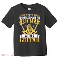 Never Underestimate An Old Man With A Guitar Guitarist  Toddler T-Shirt thumb 0