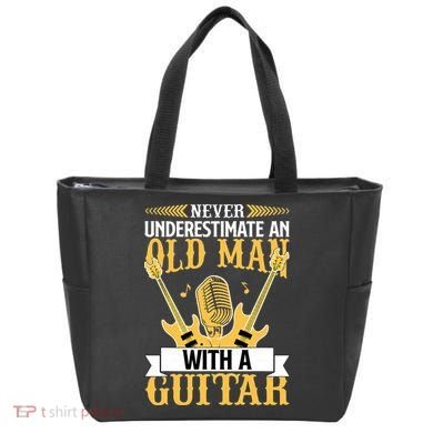 Never Underestimate An Old Man With A Guitar Guitarist  Tote Bag