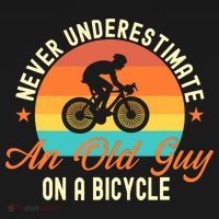 Never Underestimate An Old Guy On A Bicycle Cycling Backpack thumb 2