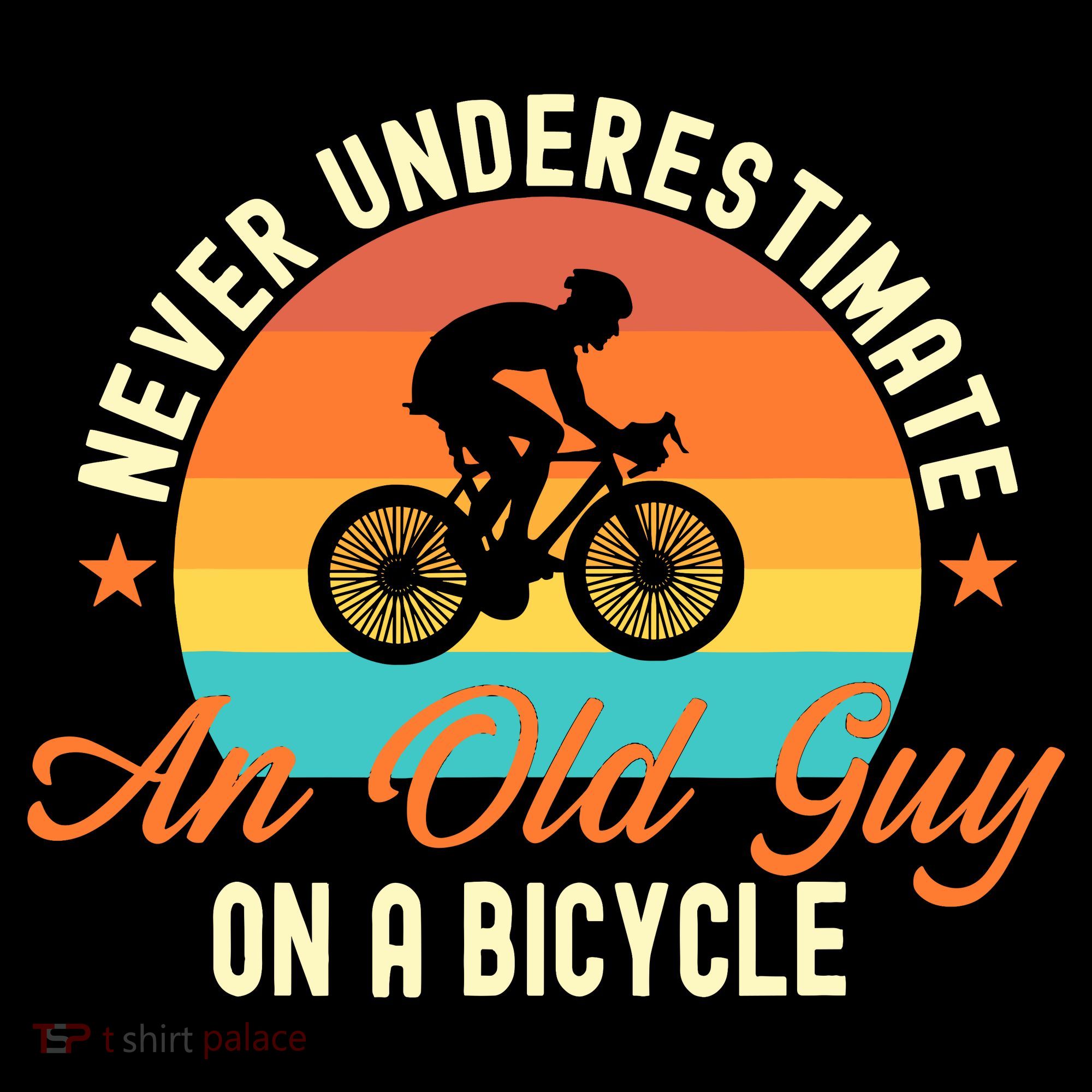 Never Underestimate An Old Guy On A Bicycle Cycling Coffee Mug