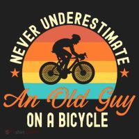 Never Underestimate An Old Guy On A Bicycle Cycling Tumbler thumb 3