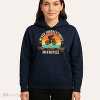 Never Underestimate An Old Guy On A Bicycle Cycling Hoodie thumb 5