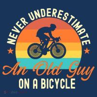 Never Underestimate An Old Guy On A Bicycle Cycling Women's Hoodie thumb 2