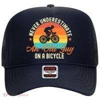 Never Underestimate An Old Guy On A Bicycle Cycling Hat thumb 0