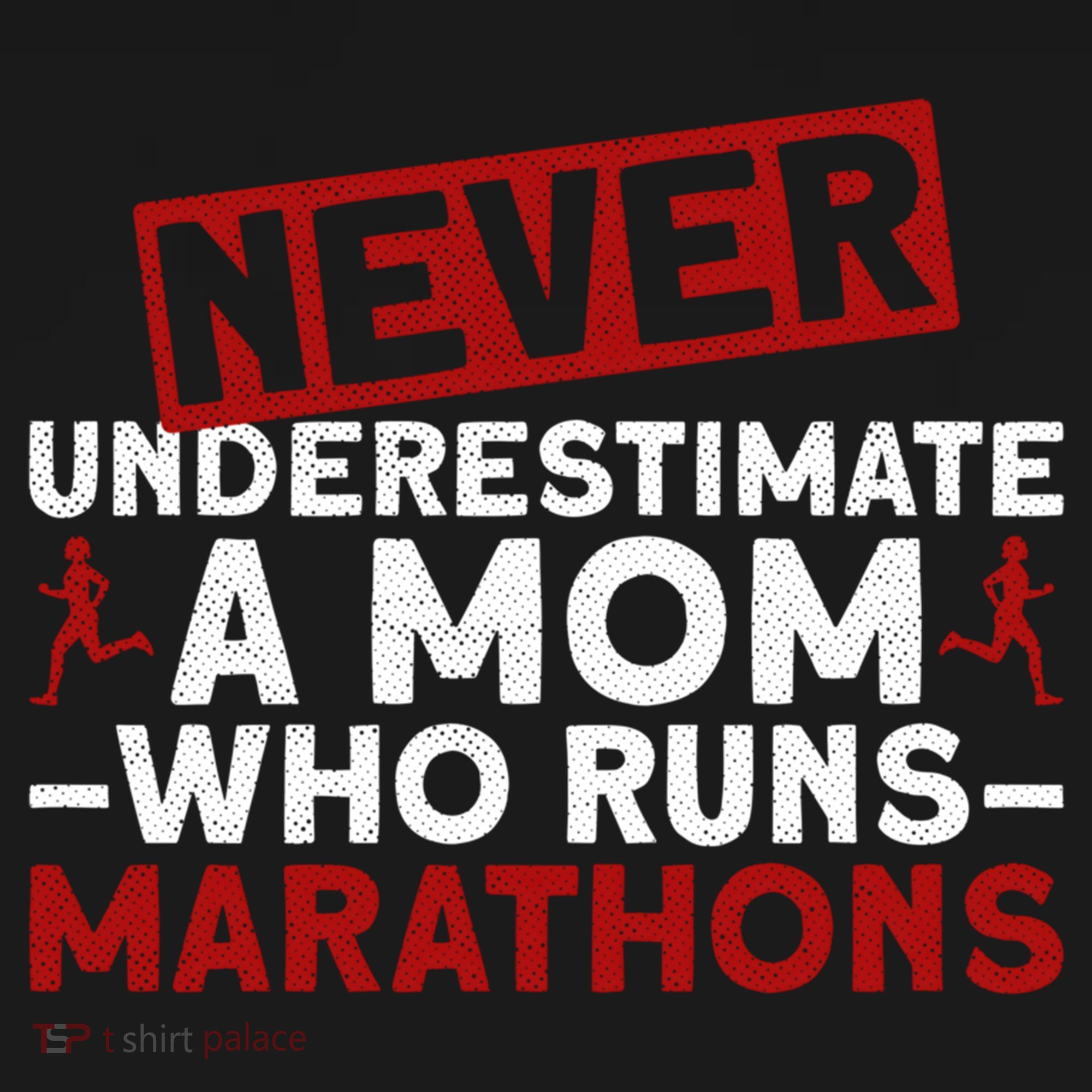 Never Underestimate A Mom Who Runs Marathons Gift Bucket Hat