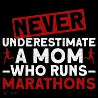Never Underestimate A Mom Who Runs Marathons Gift Women's Hoodie thumb 2