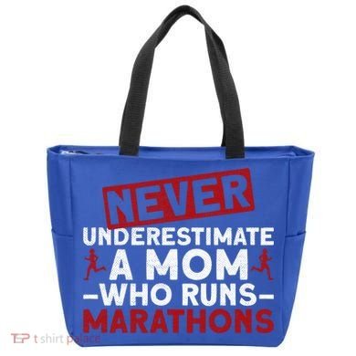 Never Underestimate A Mom Who Runs Marathons Gift Tote Bag