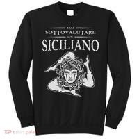 Never Underestimate A Sicilian Trinacria Sicilia Heraldik Sweatshirt thumb 0