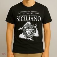 Never Underestimate A Sicilian Trinacria Sicilia Heraldik T-Shirt thumb 3