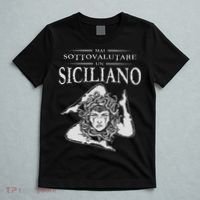 Never Underestimate A Sicilian Trinacria Sicilia Heraldik T-Shirt thumb 5