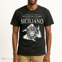 Never Underestimate A Sicilian Trinacria Sicilia Heraldik Tall T-Shirt thumb 2