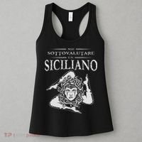 Never Underestimate A Sicilian Trinacria Sicilia Heraldik Women's Tank Top thumb 3