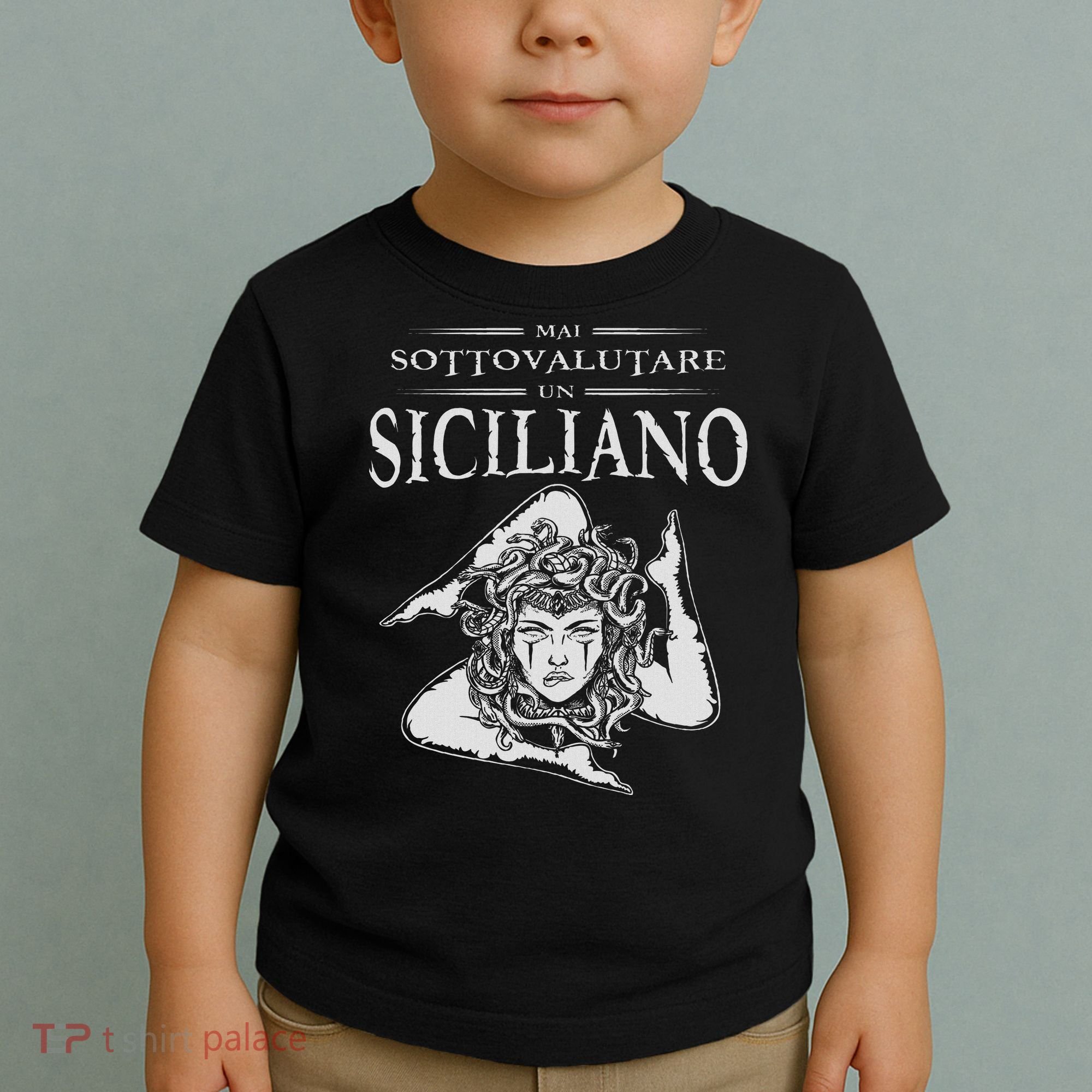 Never Underestimate A Sicilian Trinacria Sicilia Heraldik Toddler T-Shirt