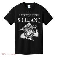 Never Underestimate A Sicilian Trinacria Sicilia Heraldik Kids T-Shirt thumb 0