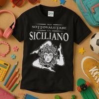 Never Underestimate A Sicilian Trinacria Sicilia Heraldik Kids T-Shirt thumb 3