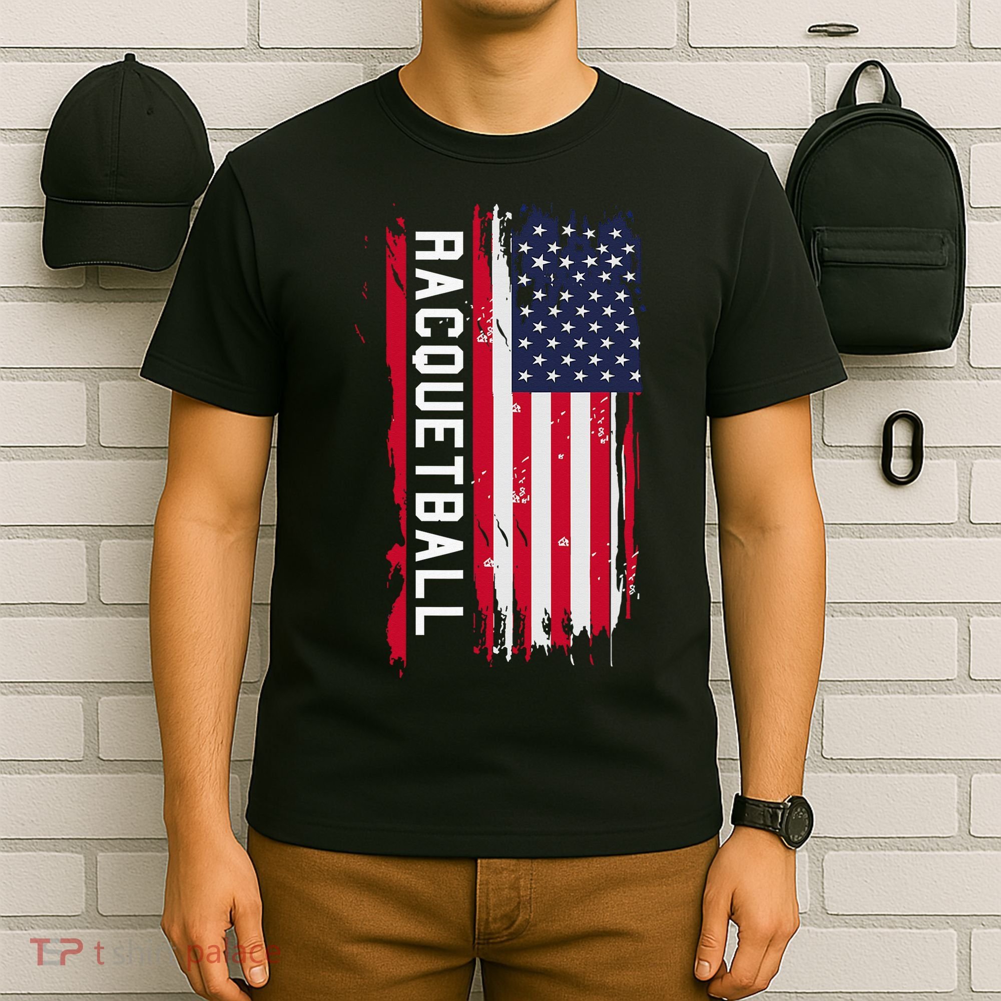 Never Underestimate An Old Man Who Plays Racquetball Funny T-Shirt