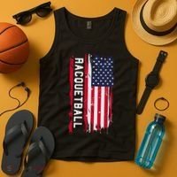 Never Underestimate An Old Man Who Plays Racquetball Funny Tank Top thumb 4