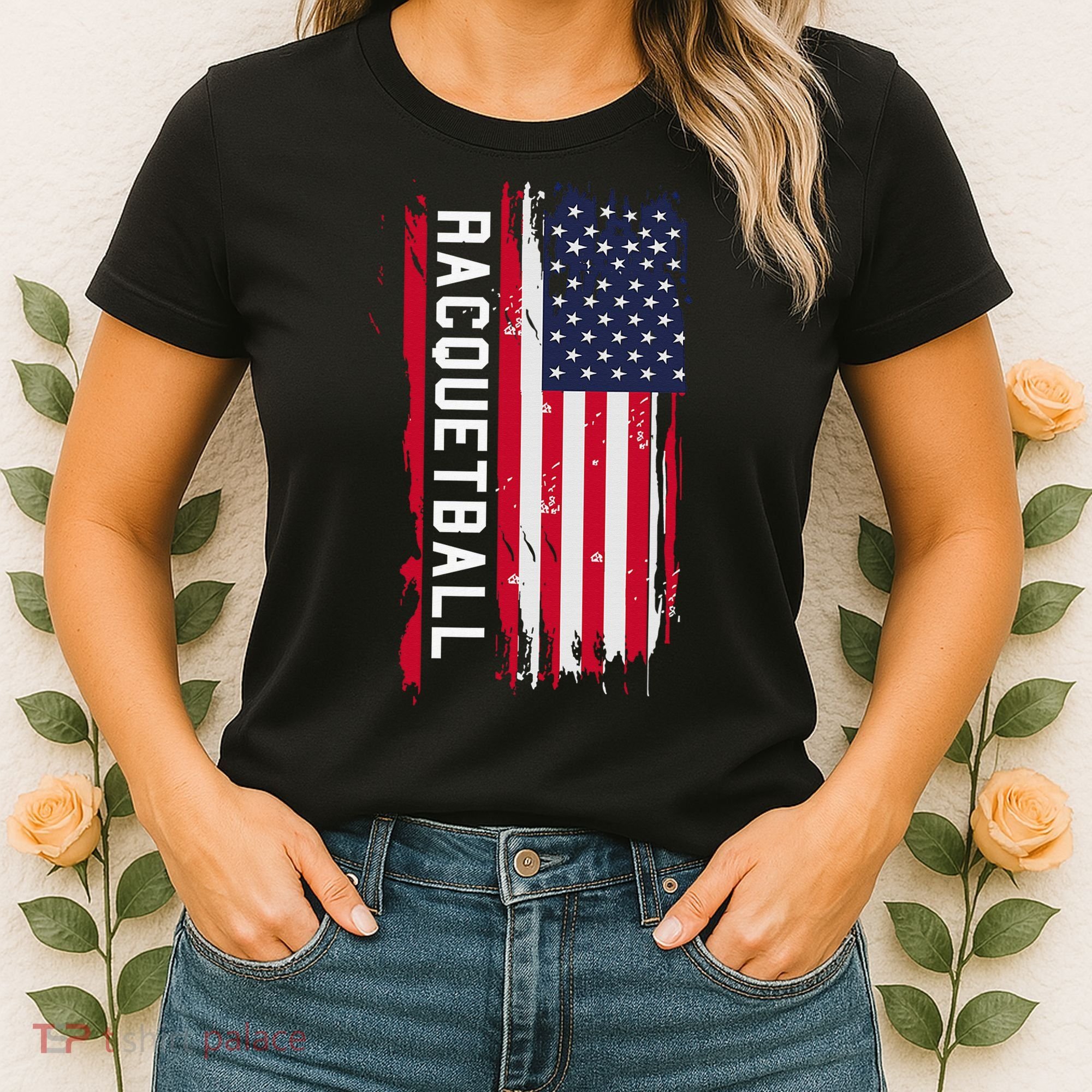Never Underestimate An Old Man Who Plays Racquetball Funny Women's T-Shirt