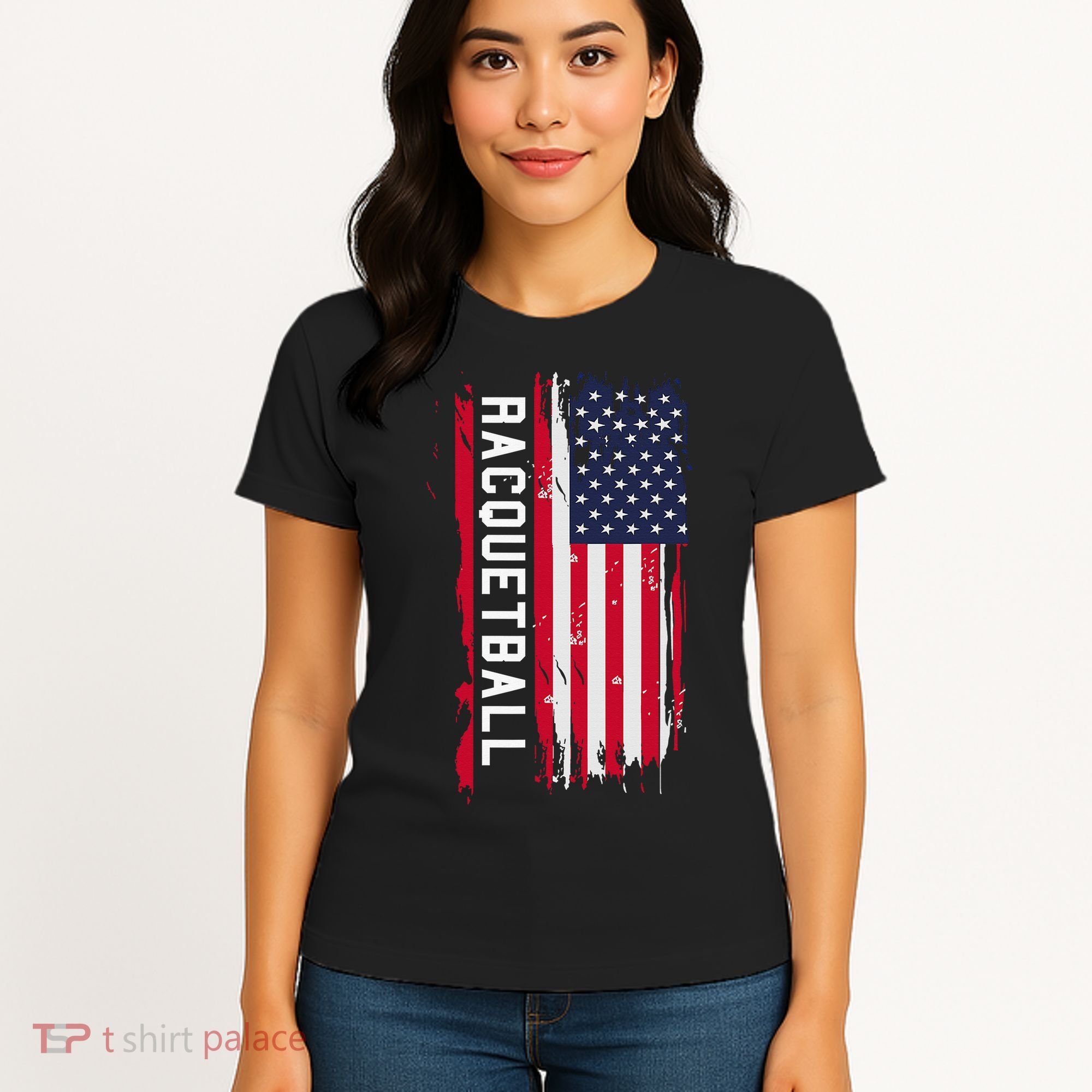 Never Underestimate An Old Man Who Plays Racquetball Funny Women's T-Shirt