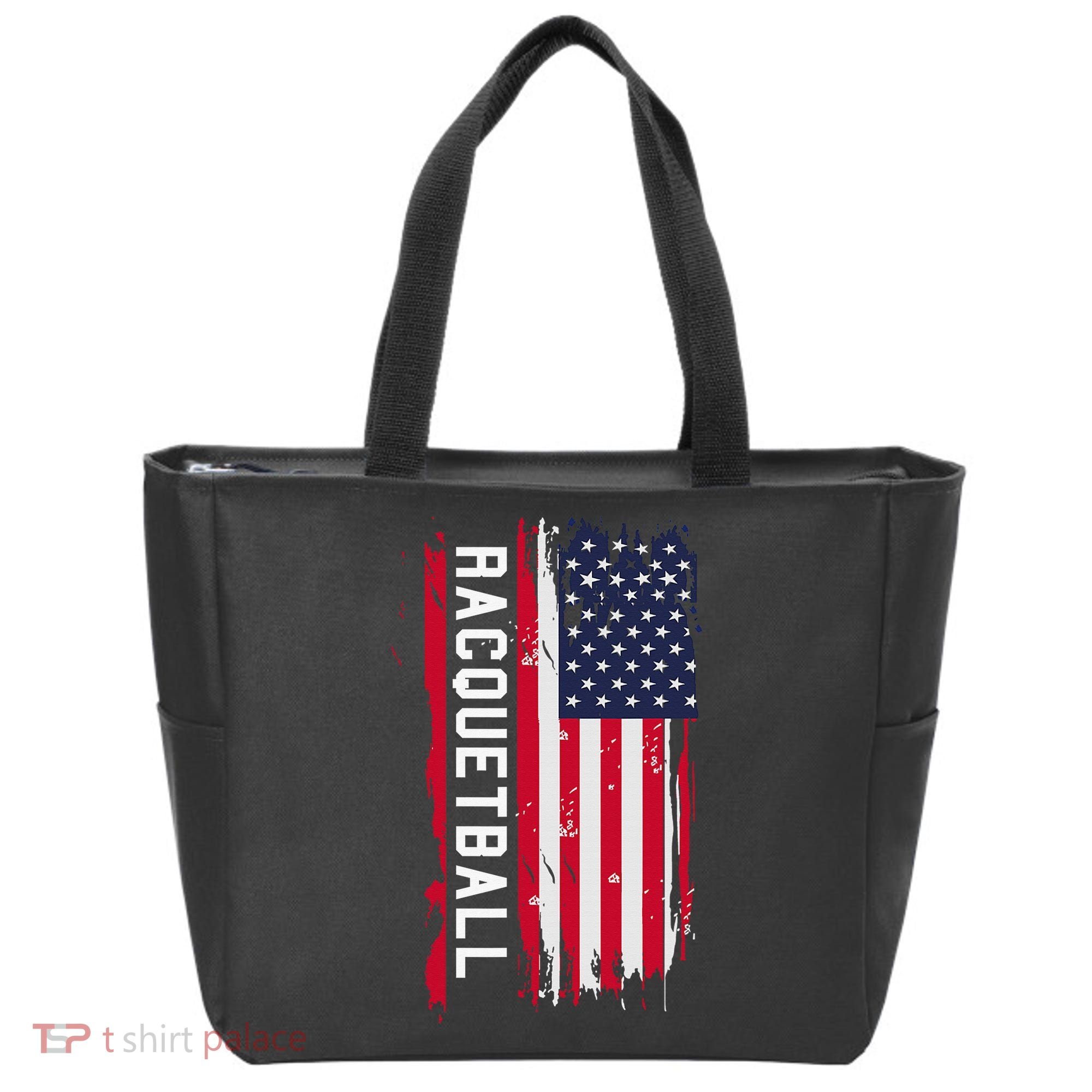 Never Underestimate An Old Man Who Plays Racquetball Funny Tote Bag