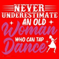 Never Underestimate An Old Who Can Tap Dance Dancer Great Gift Santa Hat thumb 1