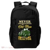 Never Underestimate An Old Man With A Tractor Farmer Backpack thumb 0