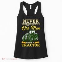 Never Underestimate An Old Man With A Tractor Farmer Women's Tank Top thumb 0