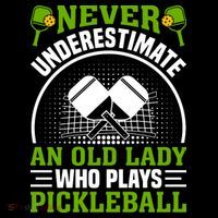 Never Underestimate An Old Lady Who Plays Pickleball Coffee Mug thumb 5