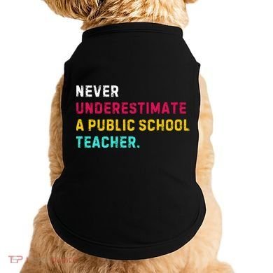 Never Underestimate A Public School Teacher Doggie Tank