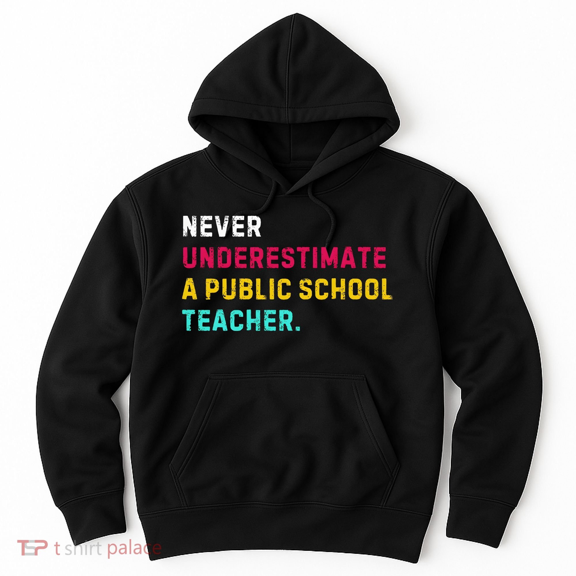 Never Underestimate A Public School Teacher Hoodie