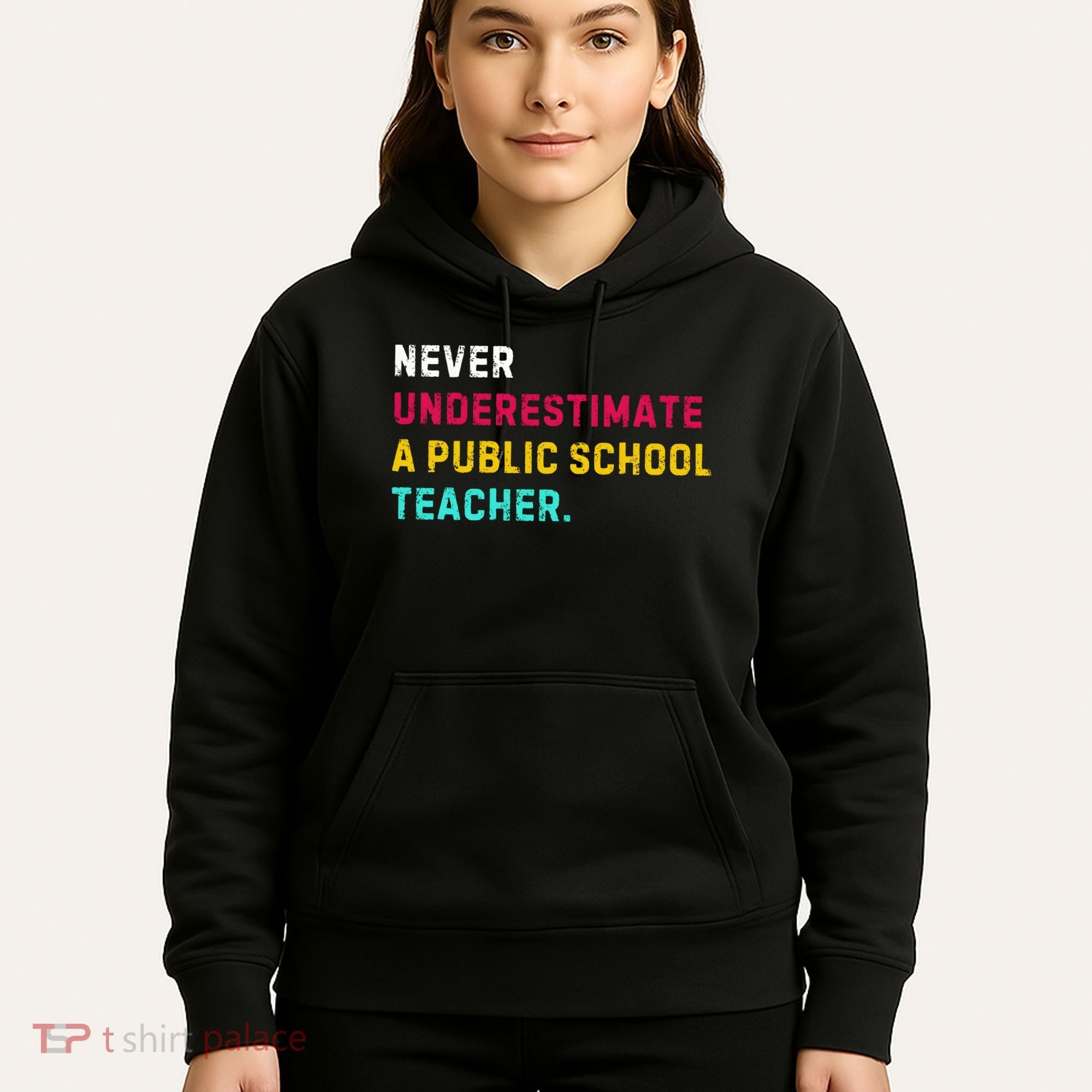 Never Underestimate A Public School Teacher Hoodie