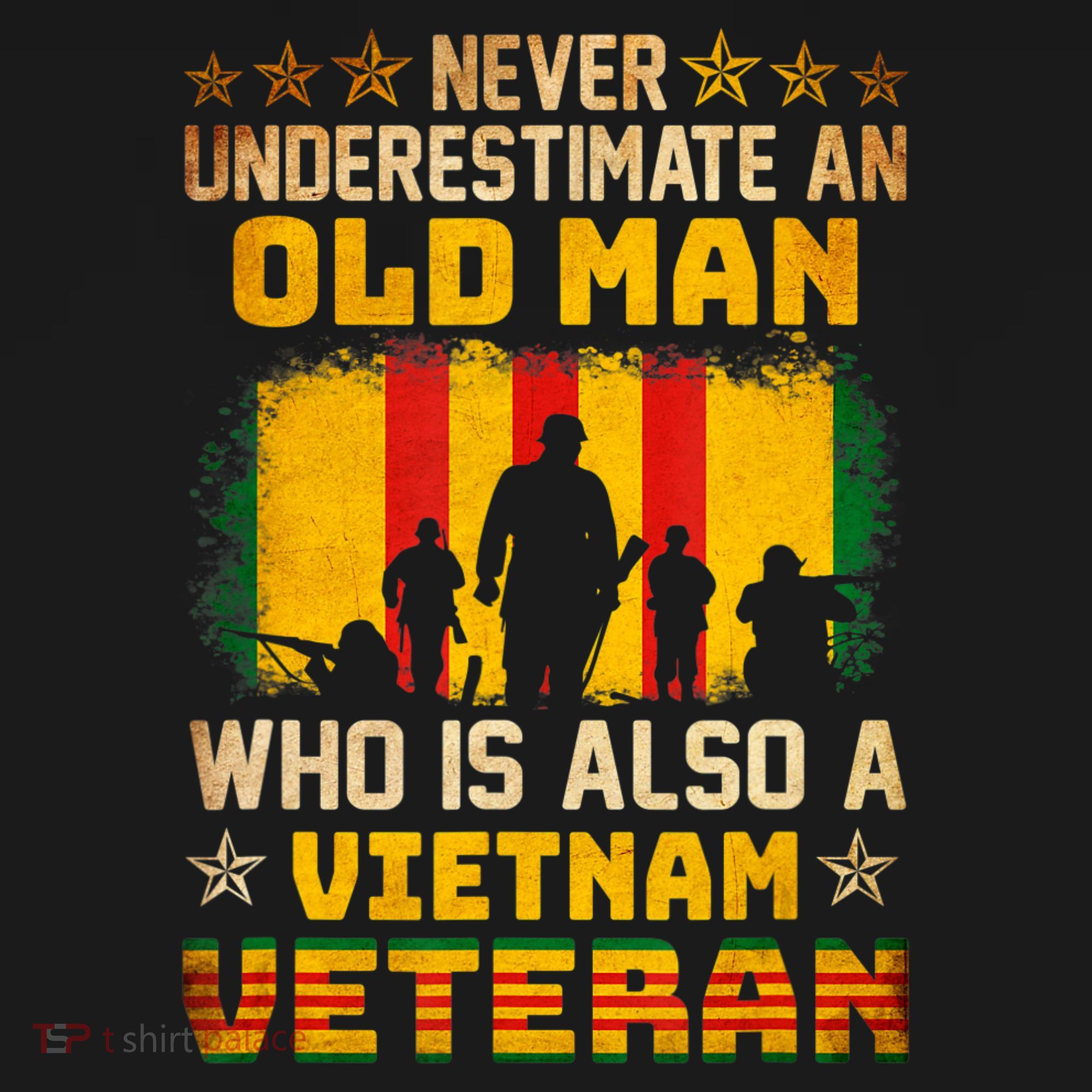 Never Underestimate An Old Man Vietnam Veteran Women's Tank Top